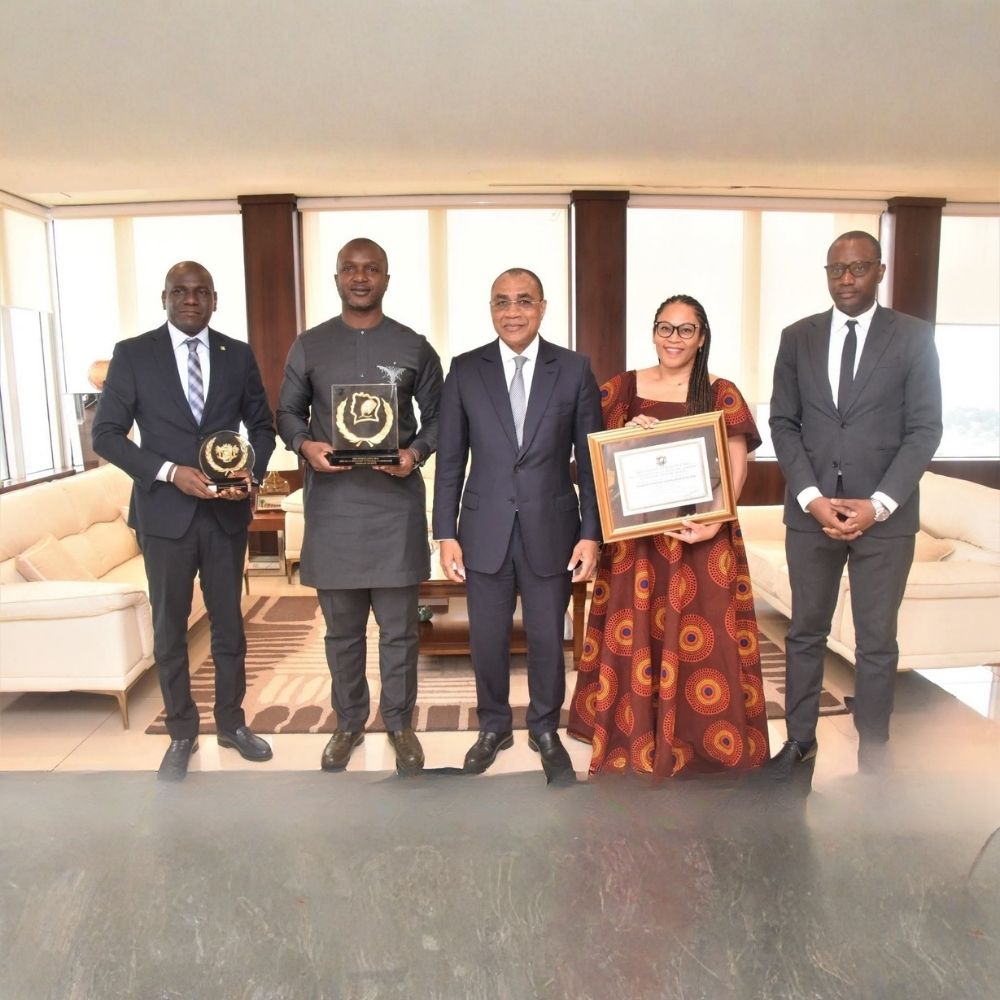 LE DIRECTEUR G�N�RAL DE LA BNI, M. YOUSSOUF FADIGA, A �T� RE�U EN AUDIENCE PAR M. ADAMA COULIBALY, MINISTRE DE L'�CONOMIE, DES FINANCES ET DU BUDGET