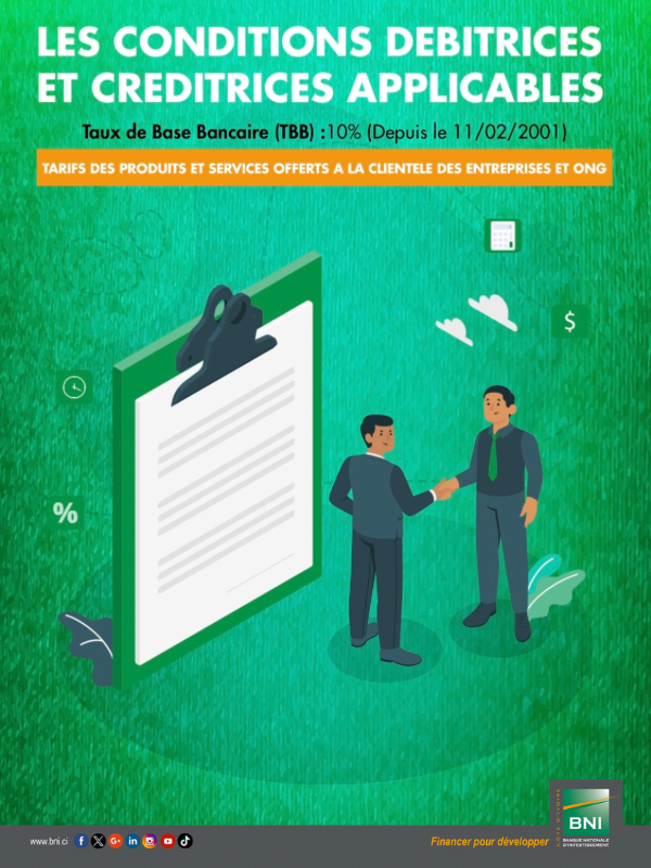 CONDITIONS DE BANQUE POUR LES ENTREPRISES (MAJ JUIN 2024)