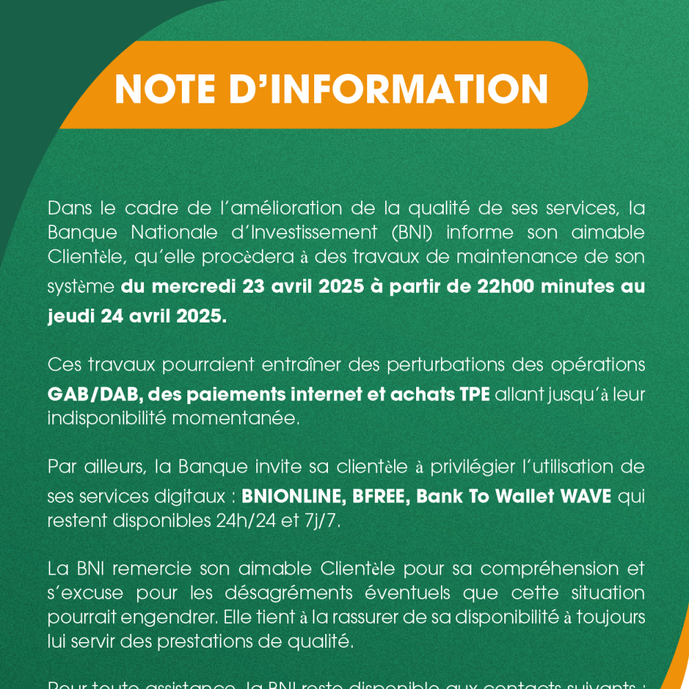 NOTE D'INFORMATION 23/04/2025