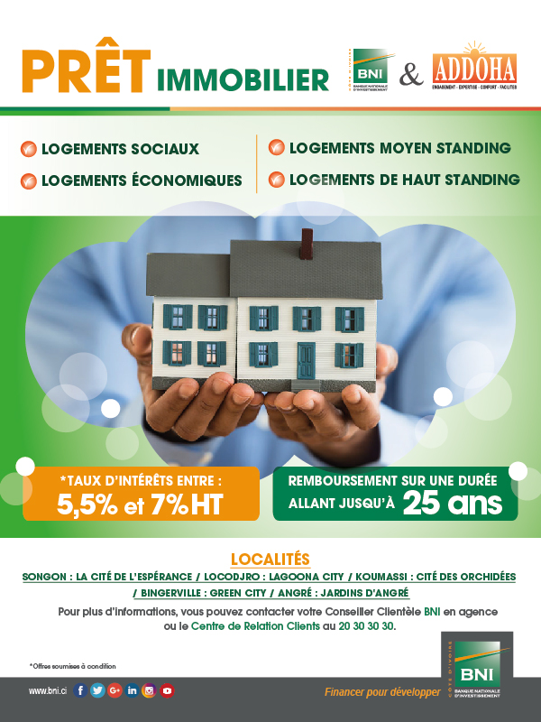 Campagne PRÊT IMMOBILIER BNI - Groupe ADDOHA